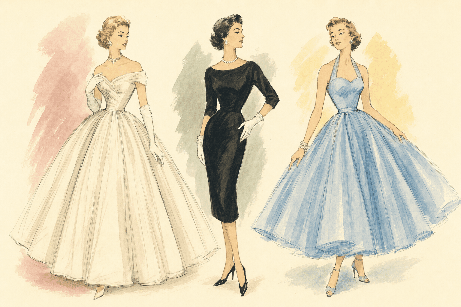 The 1950s Dress Silhouette